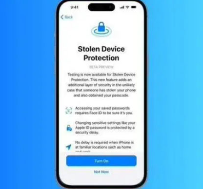 浦北苹果授权维修店分享被盗设备保护功能开启方法 
