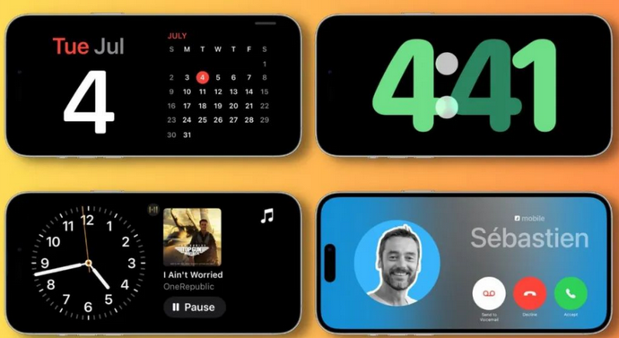 浦北苹果手机维修分享iOS17横屏充电待机显示有什么好处 