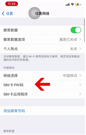 浦北苹果14维修网分享如何给iPhone14的SIM卡设置密码 