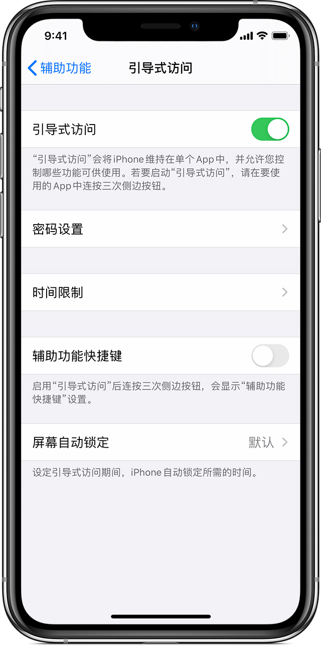 浦北苹果手机维修分享如何在 iPhone 上退出引导式访问 